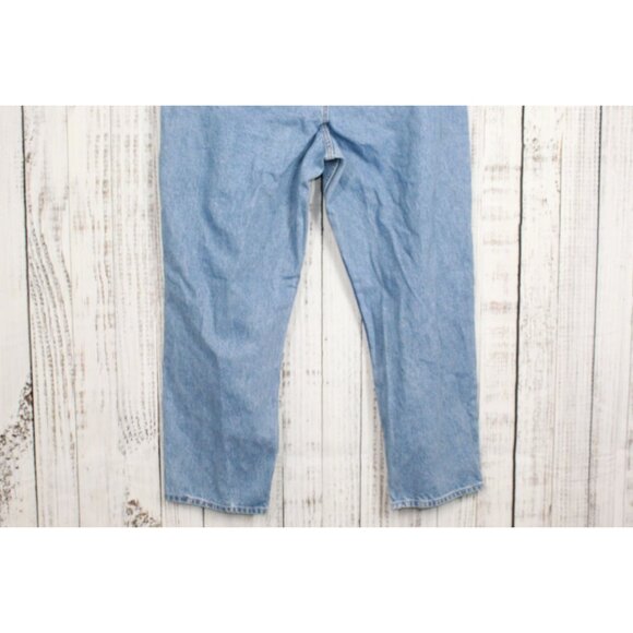 LL Bean Double L Jeans Relaxed Fit Straight Leg Faded Denim Size 46x32 - Picture 9 of 10